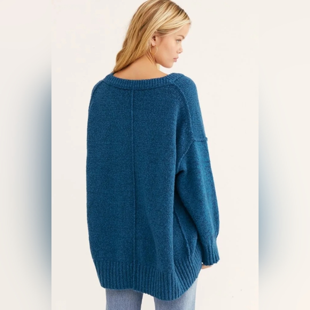 Free People Brookside Sweater in Halcyon Blue at Nordstrom, Size Small - Picture 2 of 5